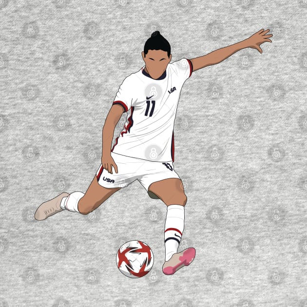 Christen Press USA Soccer Minimalist by Hevding